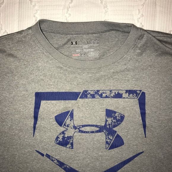 Under Armour boys heatgear T-shirt size YLG - Picture 2 of 2